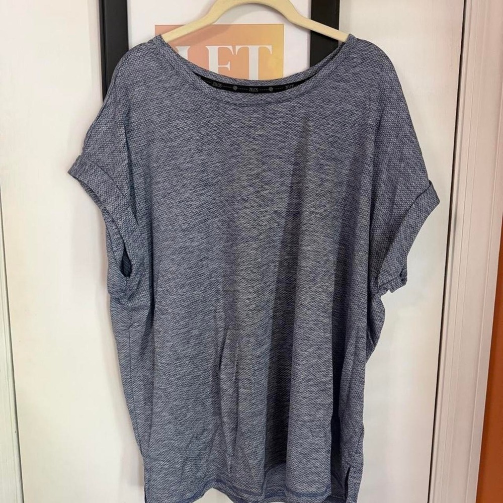 Zelos blue oversized acticewear tee Size XXL
